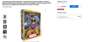 Juego De Mesa Marvel Splendor: Juego De Estrategia Para Niños Y Adultos por 23,59€
