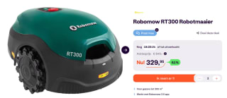 Robomow - Robotmaaier - RT300 - tot 300 m² voor €329, 95 bij iBOOD
