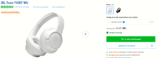 JBL Tune 710BT draadloze koptelefoon voor €59 bij Coolblue