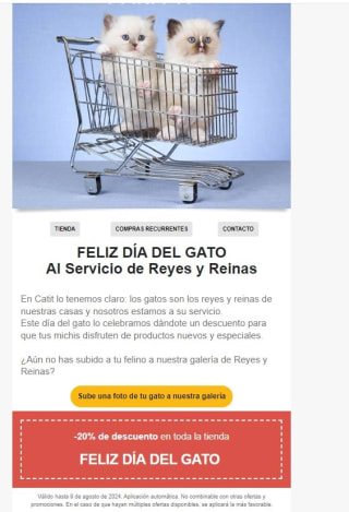 20% de descuento por el día del gato desde Catit