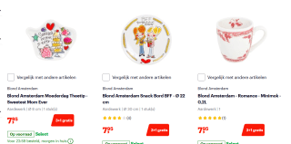 3+1 gratis op Blond Amsterdam in de sale tot 45% korting bij Bol