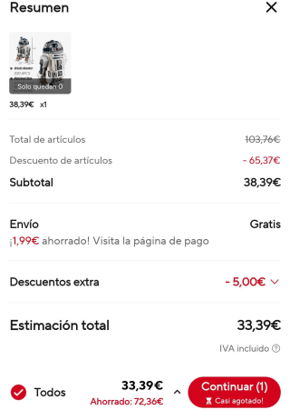 R2D2 Robot conjuntos de bloques de construcción 2314 piezas por 33,39€