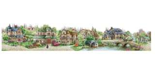 Kits de punto de cruz contado de ciudad europea, por 18€