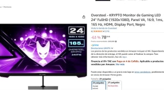 Oversteel - KRYPTO Monitor de Gaming LED 24'' FullHD por 78,24€