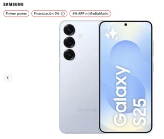 Samsung Galaxy S25 256GB por solo 697,50€