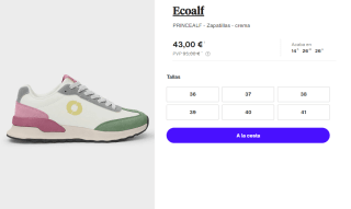 Zapatillas Casual de Mujer Ecoalf PRINCEALF por 43€