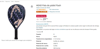 Pala de pádel HEAD Flash por 29,99€