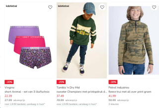 Tot 30% op heel veel voor je kids artikelen