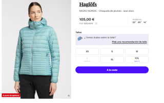 Chaqueta de Plumas para Mujer Haglöfs MICRO NORDIC por 105€