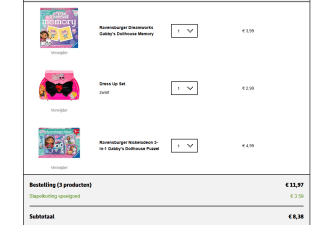 Tot 30% extra stapelkorting op alle speelgoed bij Kruidvat