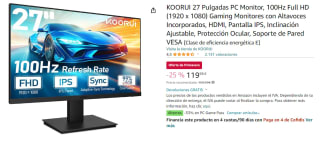 Monitor KOORUI 27" 100Hz Full HD (1920 x 1080) por 119.98€