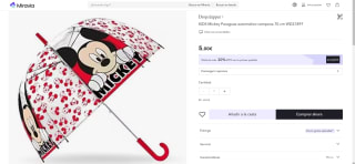 Recopilación de paraguas infantiles por 6,50€ dos unidades