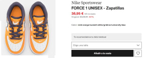 Zapatillas para Bebes Nike Force 1 Low SE por 33.11€