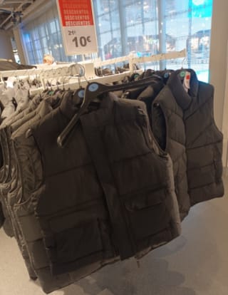 Chaleco tipo plumas para caballero a 10€ en Primark