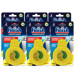 Pack de 6 × Finish Ambientador para Lavavajillas por 6,59€.