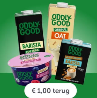 €1,- cashback op Oddlygood producten via Tikkie