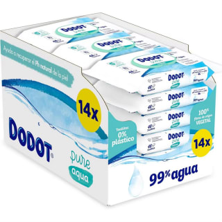 Dodot Toallitas Pure Aqua para Bebé 99% Agua 672 Toallitas por 20€