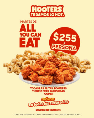 Come todo con Alitas de Búho en Hooters