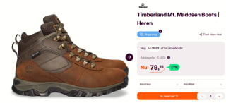 Timberland Mt. Maddsen Boots voor €79,95 bij Ibood