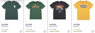 Diverse Levi's kids shirts vanaf €8,99 bij Limango