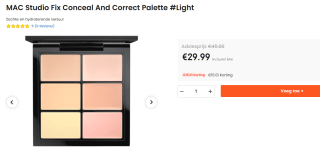 MAC Cosmetics Studio Pro Conceal And Correct Palette Light voor €29,99 bij Ochama