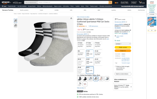 Adidas 3-Stripes Sportswear Calcetines por 7,95€