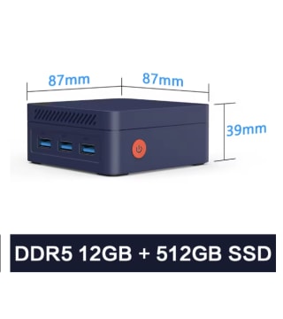 MLLSE Mini PC G2 Pro procesador Intel Twin Lake N150 LPDDR5 12GB RAM 512GB SSD WiFi 5 BT5.0 Win11 por solo 101,07€