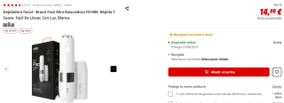 Braun Mini Depiladora Facial FS1000 por 14,88€