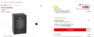 Bosch inductiefornuis voor €688 bij de Mediamarkt