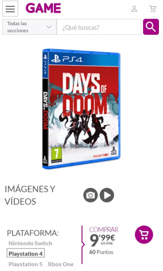 Days of Doom PS4 por 9,99€.