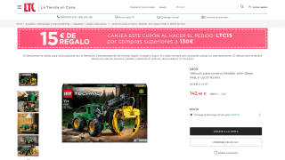 LEGO Skidder John Deere por 127,49€