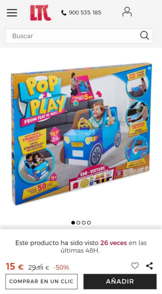 POP2PLAY 3-in-1 Coche Hot Rod por 15€.