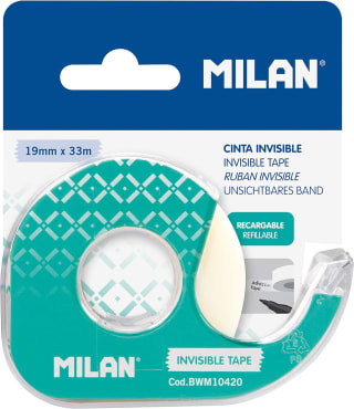 Milan Dispensador Blíster cinta adhesiva invisible por 0,85€