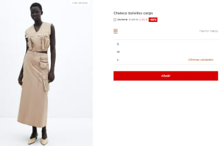 Chaleco con bolsillos cargo para Mujer por 5.99€