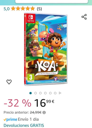 Koa and the Five Pirates of Mara Nintendo Switch por 16,99€.
