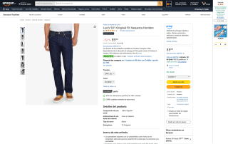 Levi's 501 Hombre Original Fit por 55€