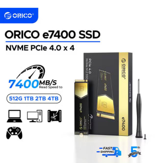 ORICO Gaming 2TB PCIe4.0 M.2 NVMe SSD PS5 7400 MB/S por 68,39€