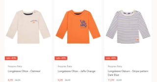 40% korting op alles in de sale bij Noppies