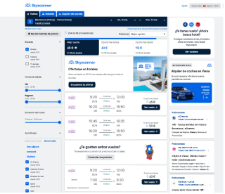 Vuelos ida y vuelta Barcelona - Viena desde 45€ con Skyscanner
