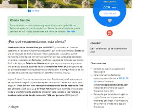 3 días palacio 5* en Úbeda para 2 desde 229€