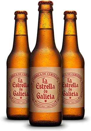 La Estrella de Galicia Cerveza - Pack de 24 botellas x 330, por 15,57€