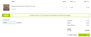 5% extra kassakorting op milieuvriendelijke verzorgingsproducten bij Vitatheek