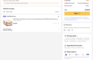 Kinder Bueno Chocolate con leche y crema de avellanas1caja de 30*43g,total 60 barras de chocolate Kinder por 15,26€