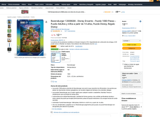 Ravensburger 12000608 Disney Encanto Puzzle 1000 Piezas por 12,76€