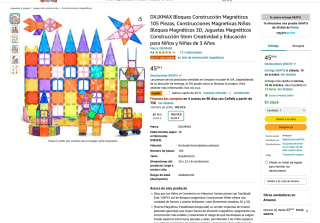 Bloques DXJXMAX Construcción Magnéticos 105 Piezas Magneticas por solo 22,94€