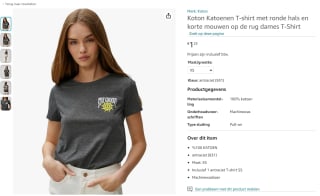 Koton "Stay Groovy" T-shirt voor €1,25