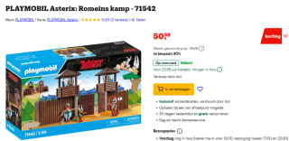 PLAYMOBIL Asterix: Romeins kamp - 71542 voor €50,59 bij Bol