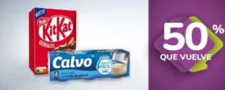 50% que vuelve en Carrefour.