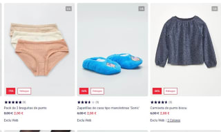 Remate final ropa desde 1€ en kiabi para toda la familia