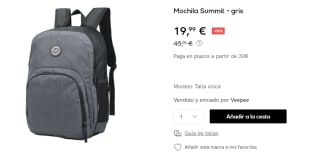 Mochila Kukuxumusu Summit de 45X33X18 cm por 19.99€
